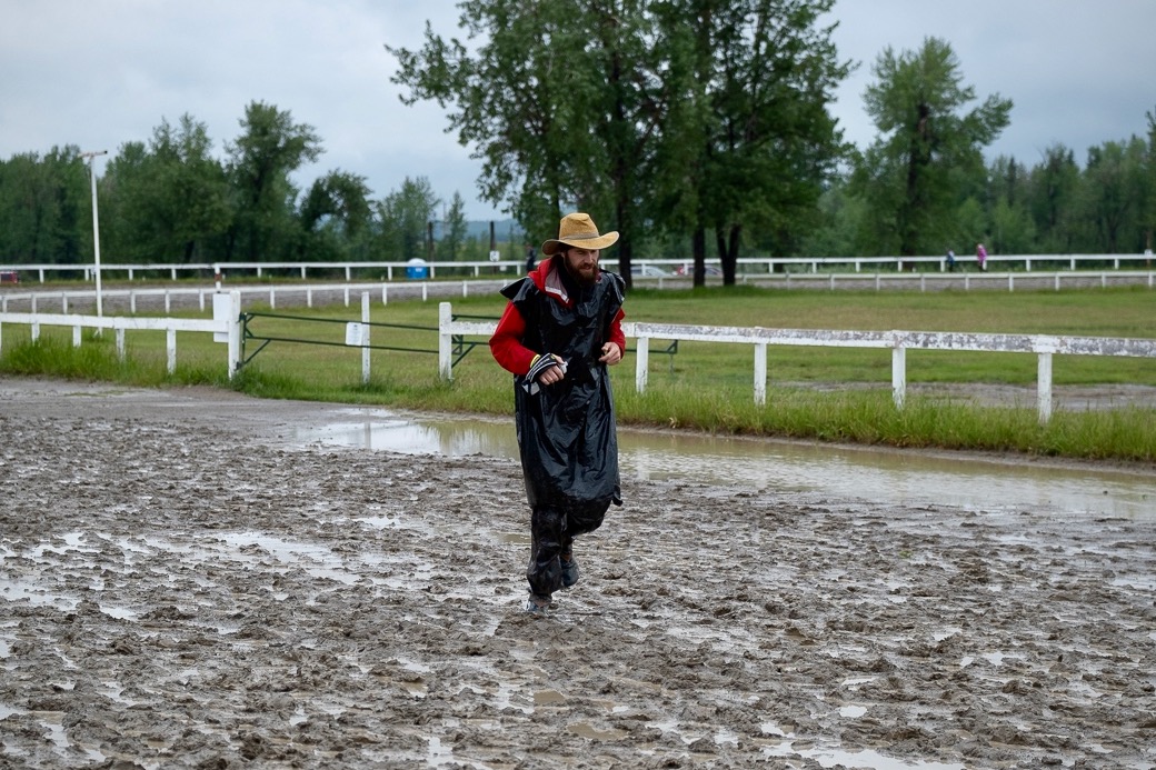 Ross in the mud