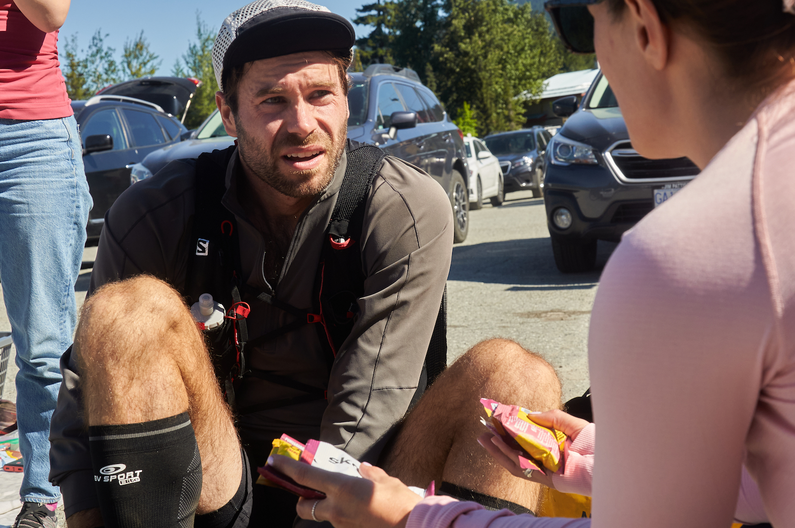 Preparing to go back up Blackcomb